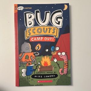 Scholastic Bug Scouts Camp Out! Graphic Novel - Red and Blue Cover